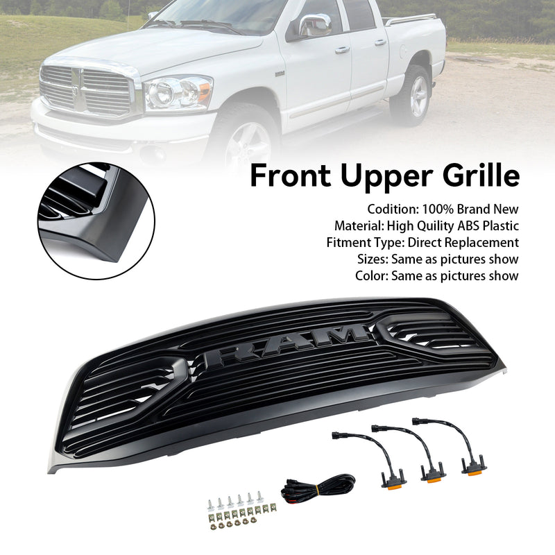 2006-2009 Dodge RAM 3500 Oberer Frontgrill mit Buchstaben