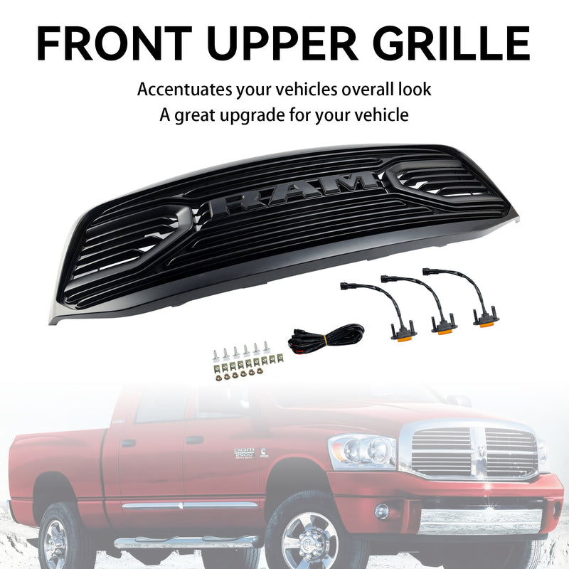 2006-2009 Dodge RAM 3500 Oberer Frontgrill mit Buchstaben