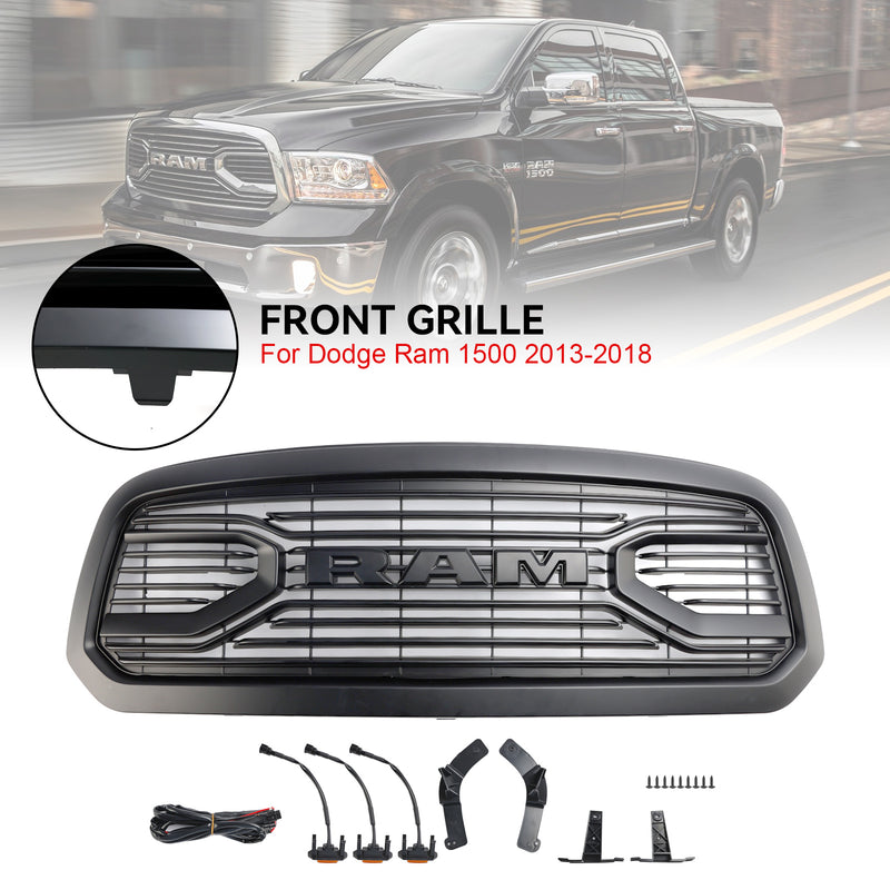 Big Horn Style FrontGrill Black - pro Dodge Ram 1500 (2013-2018) - přímá instalace