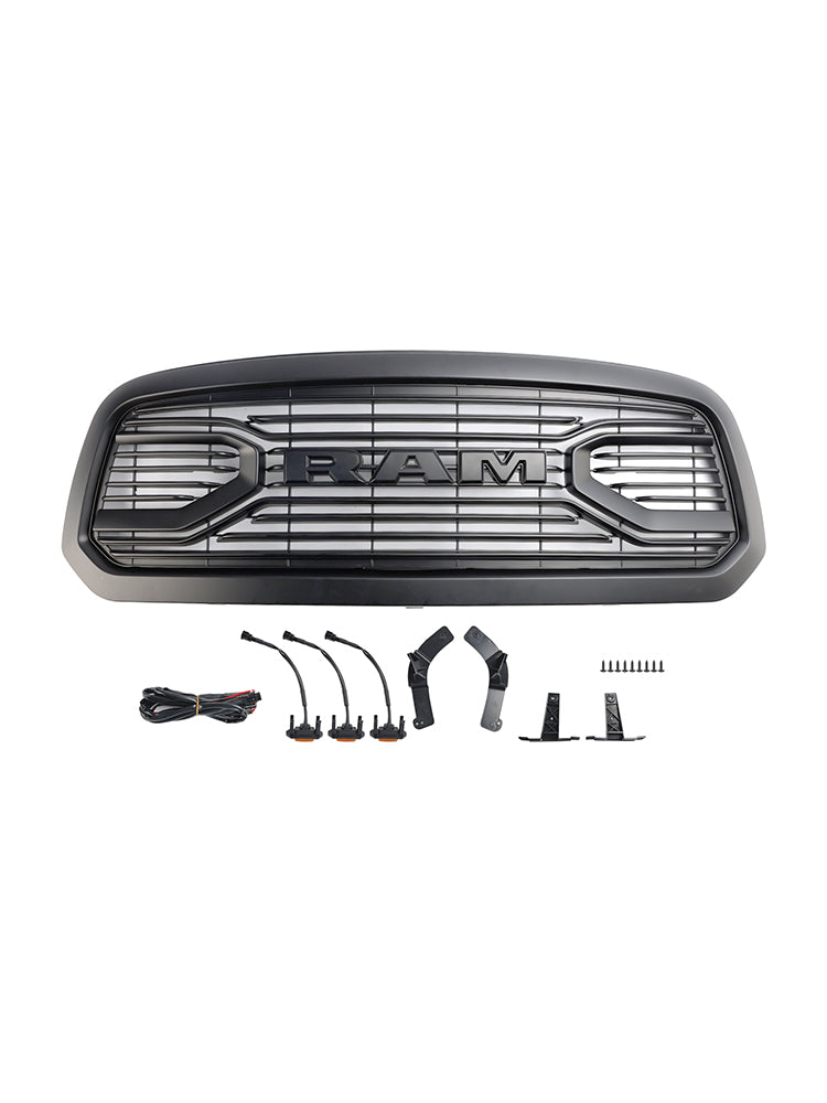 Big Horn Style FrontGrill Black - pro Dodge Ram 1500 (2013-2018) - přímá instalace