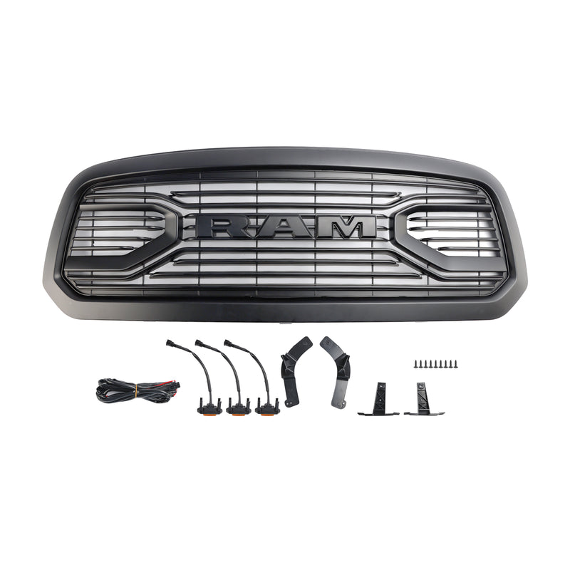 Big Horn Style FrontGrill Black - pro Dodge Ram 1500 (2013-2018) - přímá instalace