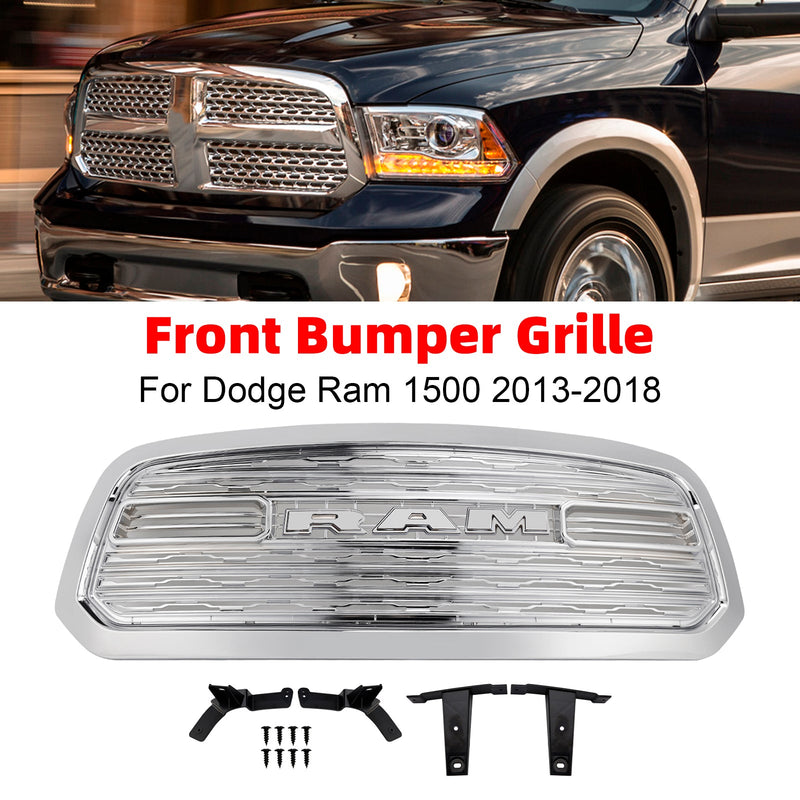 Frontstoßstangengrill im Stil des Dodge Ram 1500 LTD (2013–2018), verchromt