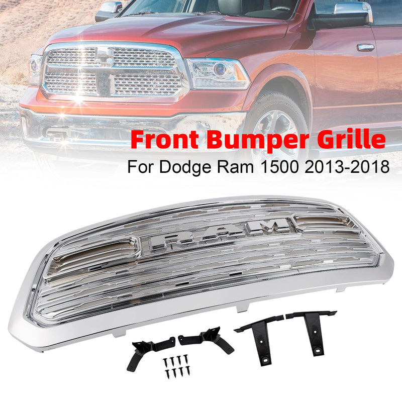 Frontstoßstangengrill im Stil des Dodge Ram 1500 LTD (2013–2018), verchromt