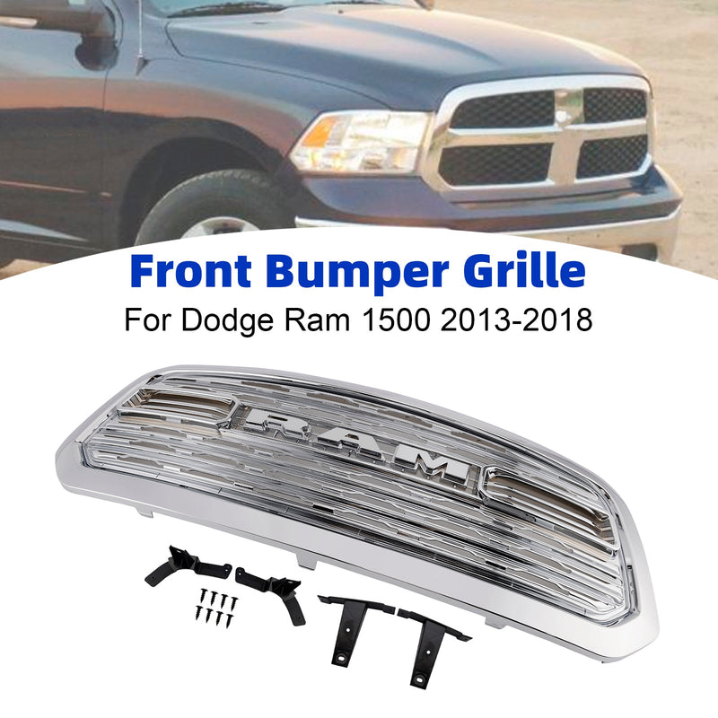Frontstoßstangengrill im Stil des Dodge Ram 1500 LTD (2013–2018), verchromt