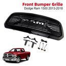 Frontstoßstangengrill im Big-Horn-Stil für Dodge Ram 1500 (2013–2018), schwarz