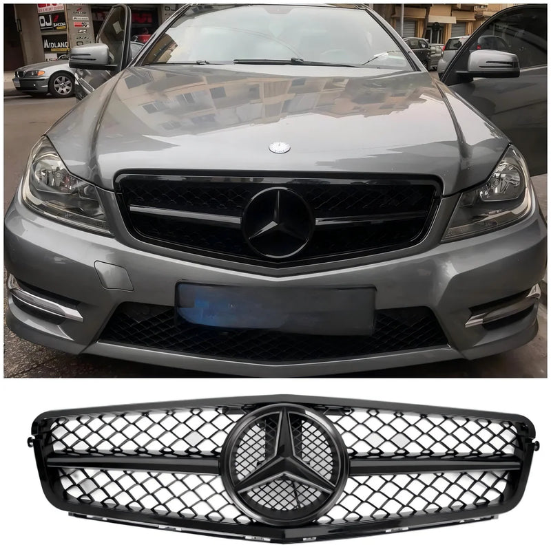 Frontgrill grill Kühlergrill für W204 C-Klasse 2008-2014 generic