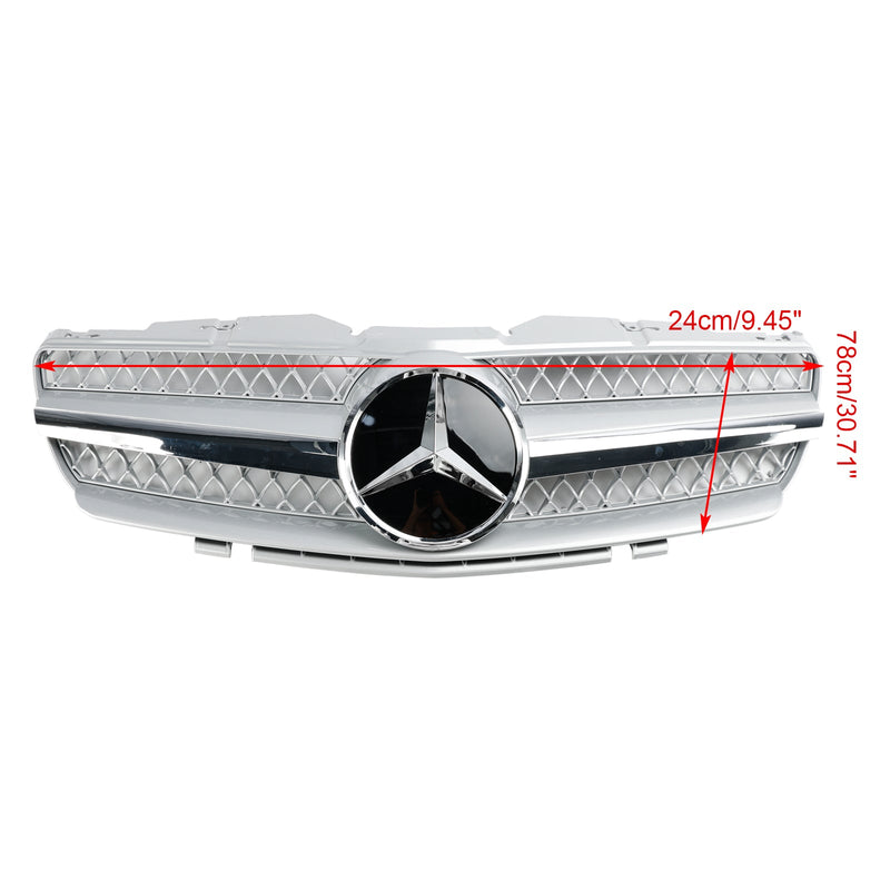 2003-2006 Mercedes R230 SL500 SL600 1 fin przedni zderzak górny grill