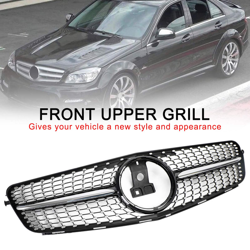 Benz C-klasse (W204) 2008-2014 Frontgrill i sort krom for modellene C180, C200, C250, C350