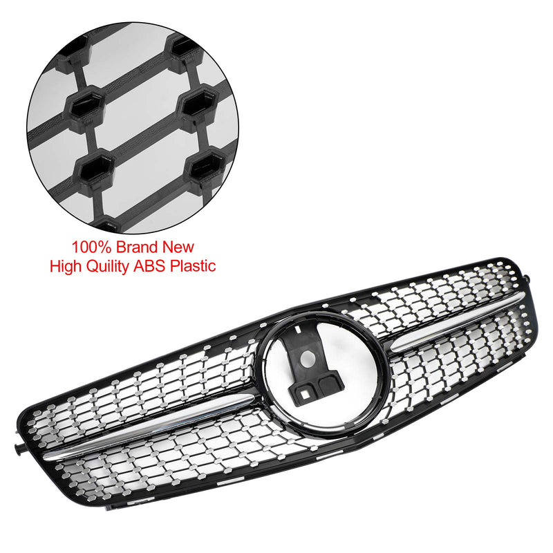 Benz C-Klasse (W204) 2008-2014 Schwarzer Verchromter Frontgrill für Modelle C180, C200, C250, C350