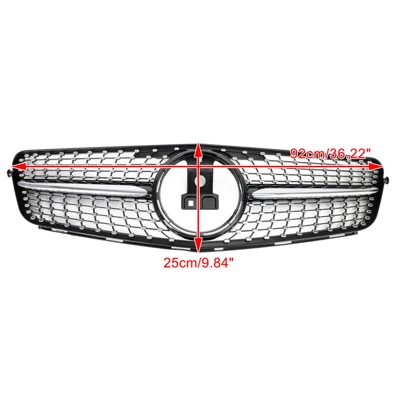 Benz C-Klasse (W204) 2008-2014 Schwarzer Verchromter Frontgrill für Modelle C180, C200, C250, C350