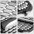 Schwarz chromierter Frontgrill für Benz C-Klasse (W204) C180 C200 C250 C350 2008–2014 - generisches Modell