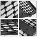 Schwarz chromierter Frontgrill für Benz C-Klasse (W204) C180 C200 C250 C350 2008–2014 - generisches Modell