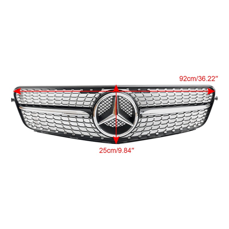 Benz C-klasse (W204) 2008-2014 Frontgrill i sort krom for modellene C180, C200, C250, C350