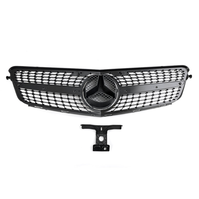 Benz C-Klasse (W204) 2008-2014 Schwarzer Verchromter Frontgrill für Modelle C180, C200, C250, C350