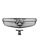 Benz Classe C (W204) Grade frontal cromada preta 2008-2014 para modelos C180, C200, C250, C350
