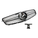 Benz Classe C (W204) Grade frontal cromada preta 2008-2014 para modelos C180, C200, C250, C350