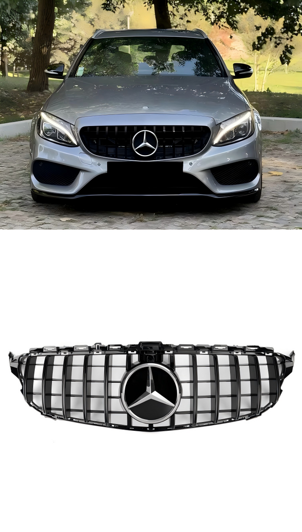 W205 C205 A205 AMG 2019 Mercedes-Benz GTR Style Grill Vaihtogrilli yleiskameralla
