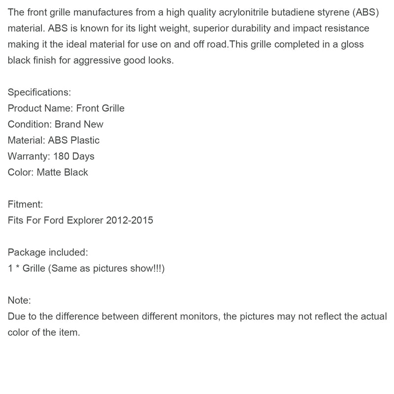 Ford Explorer (2012–2015) mit grauem Frontstoßstangengrill (oben)