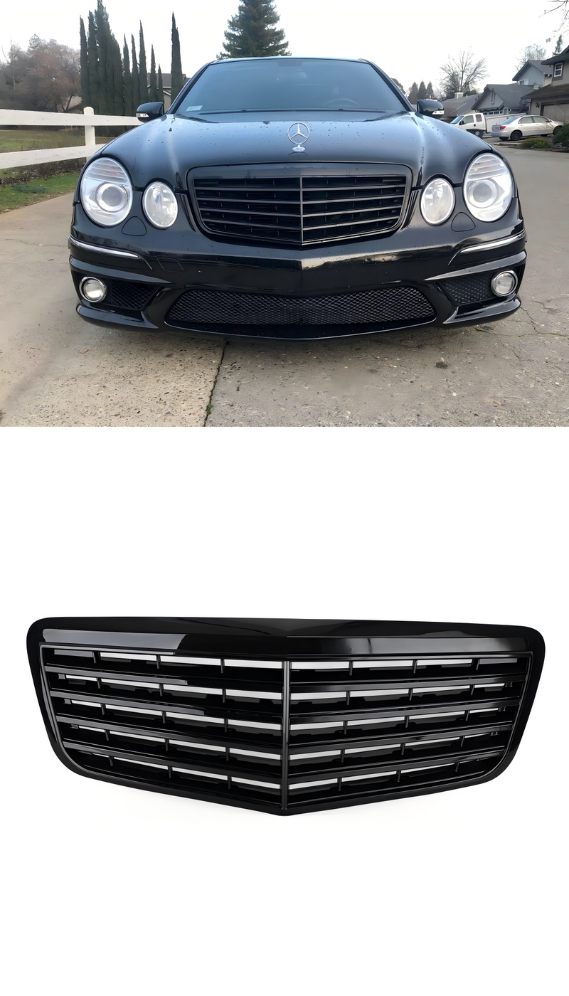 2007-2009 Mercedes BenzW211 E350 500 mřížka předního nárazníku lesklá černá