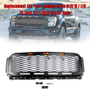 Ersatz ABS Frontstoßstangengitter mit LED für Ford F150 2021-2023 Raptor