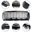 Ersatz ABS Frontstoßstangengitter mit LED für Ford F150 2021-2023 Raptor