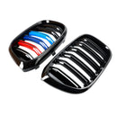 Par de rejillas tipo riñón M-Color 51138469959 adecuadas para BMW G01 X3 G02 X4 Gloss Black Generic