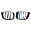 2 rejillas de riñón de color M 51138469959 adecuadas para BMW G01 X3 G02 X4 negro brillante genérico