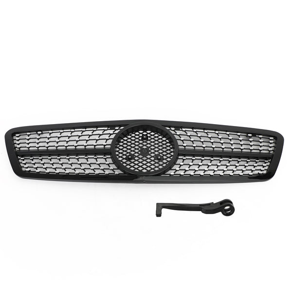 C63 AMG Style Black Diamond Grille: Perfekt passform för Benz W203 Sedan 2001-2007 C230 C320 C240