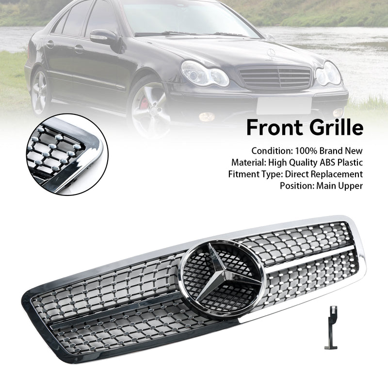 Frontstoßstange Nierengrill passend für Mercedes W203 C230 C320 C240 2001-2007