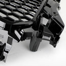 Rejilla de parachoques delantero estilo RS3 para Audi A3 S3 2013-2016 patrón de panal negro