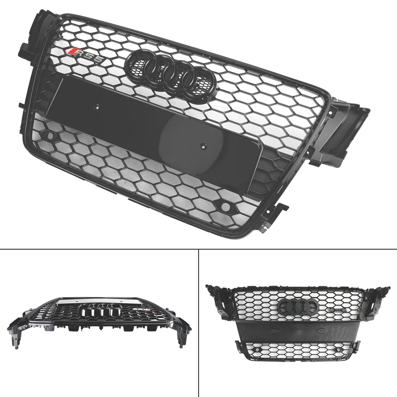 RS5 Style hette Henycomb Sport mesh Grill Grill for AUDI A5 S5 B8 2008-2012