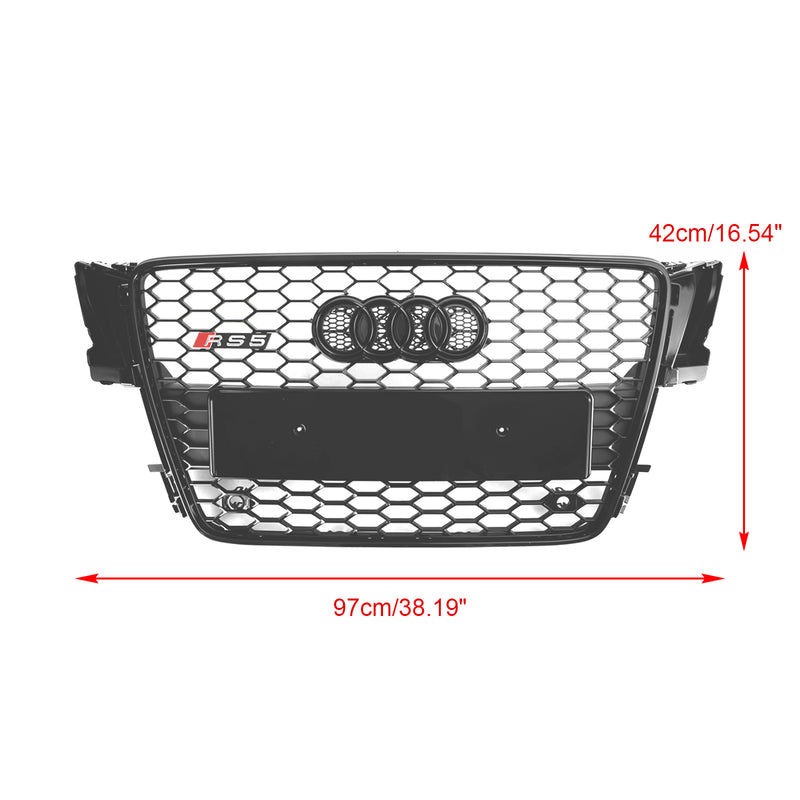 RS5 Style hette Henycomb Sport mesh Grill Grill for AUDI A5 S5 B8 2008-2012