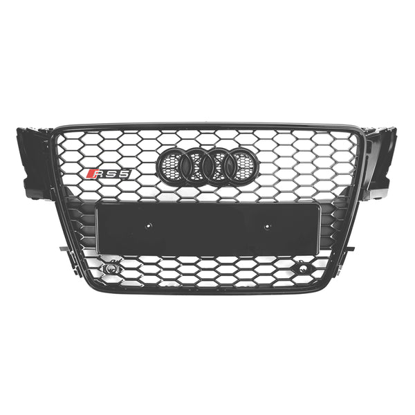 RS5-stil huva honeycomb grill sport mesh grill för AUDI A5 S5 B8 2008-2012