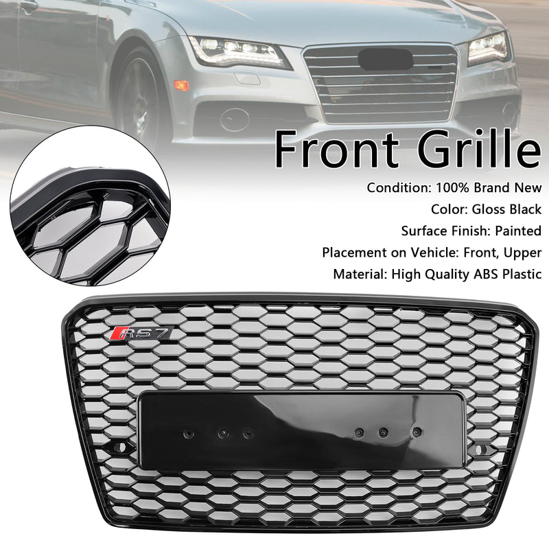2012–2015 Audi A7 S7 Pre-Facelift RS7 -tyylinen Honeycomb Sport Mesh Hex Grill Grille
