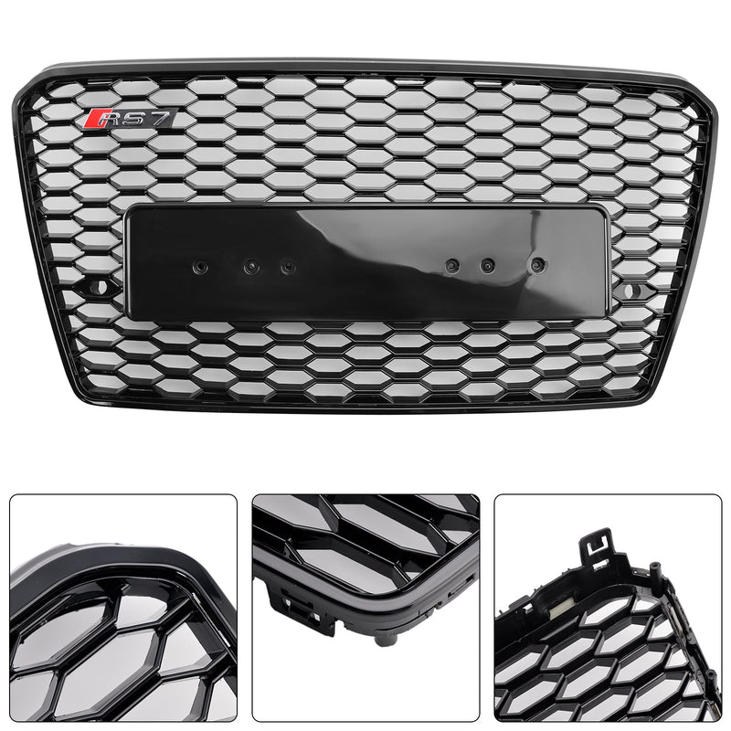 2012–2015 Audi A7 S7 Pre-Facelift RS7 -tyylinen Honeycomb Sport Mesh Hex Grill Grille