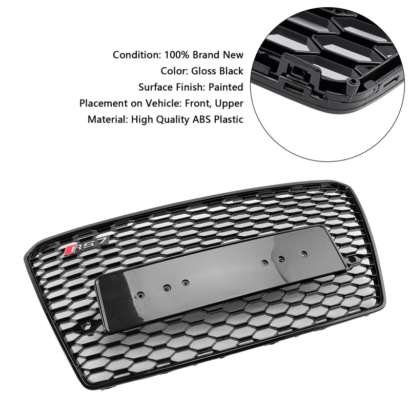 2012–2015 Audi A7 S7 Pre-Facelift RS7 -tyylinen Honeycomb Sport Mesh Hex Grill Grille