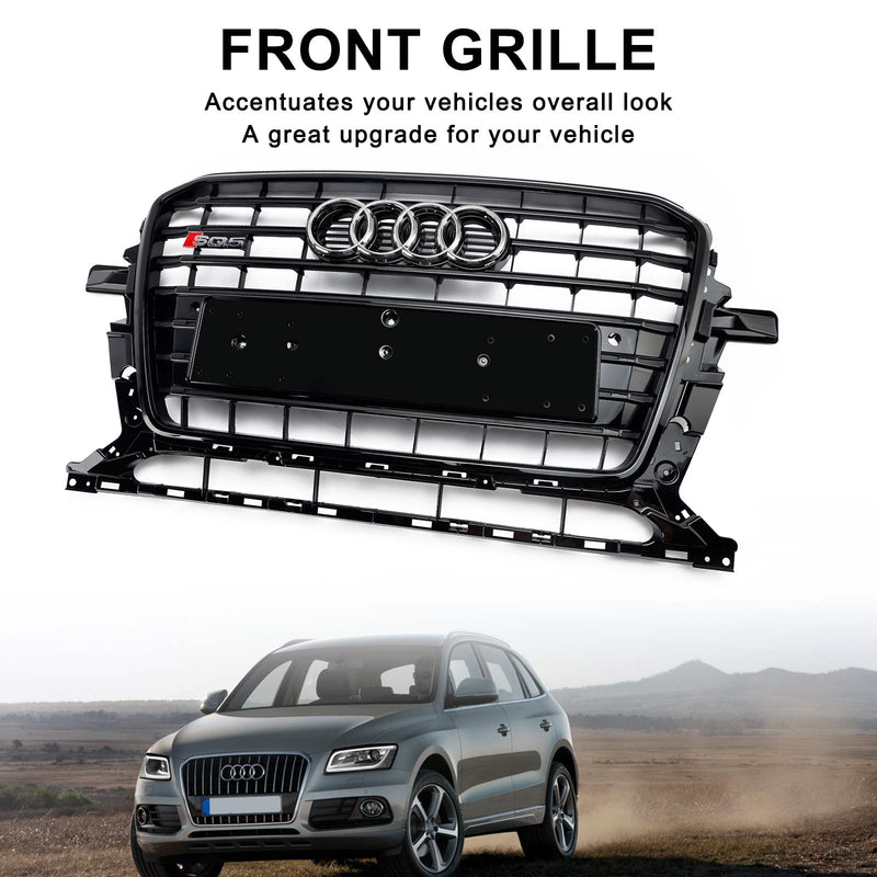 2013-2017 Audi Q5 SQ5 8R Black RSQ5 Style Honeycomb Mesh Sport Hex Grill