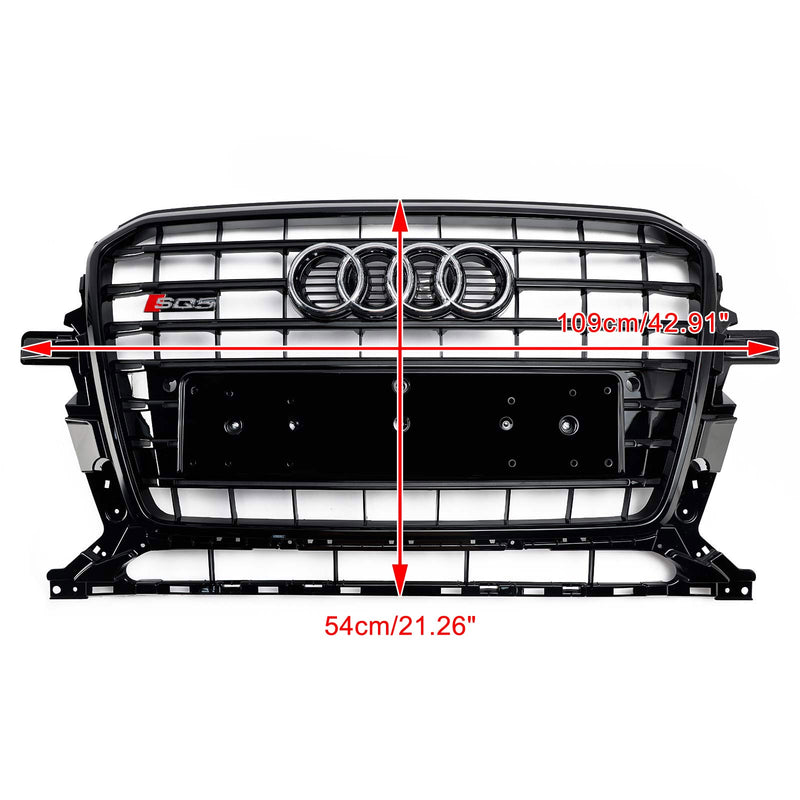 2013-2017 Audi Q5 SQ5 8R Musta RSQ5 Style Honeycomb Mesh Sport Hex Grill