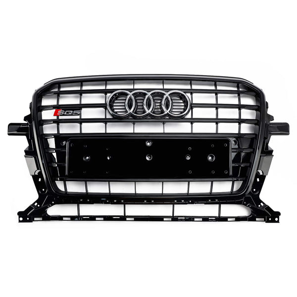 2013-2017 Audi Q5 SQ5 8R Czarny RSQ5 Styl Siatka o strukturze plastra miodu Sportowy grill sześciokątny