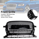 Schwarz glänzend Front Honeycomb Stoßstangengrill Grill Fit Audi Q5 2013-2017