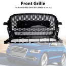 Schwarz glänzend Front Honeycomb Stoßstangengrill Grill Fit Audi Q5 2013-2017