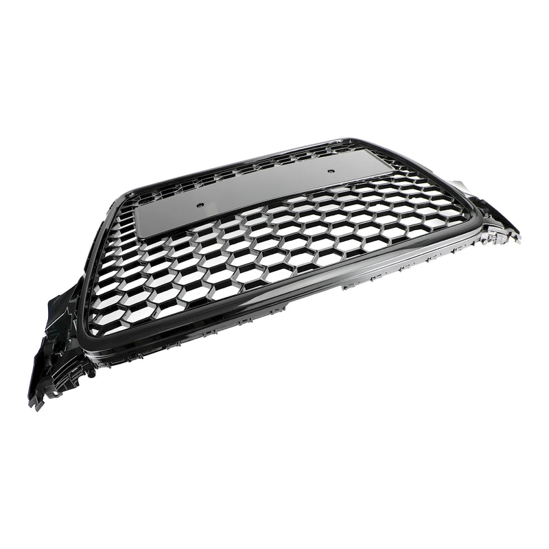 Parrilla delantera deportiva con patrón de panal estilo RS4, compatible con Audi A4 S4 B8 2009-2012