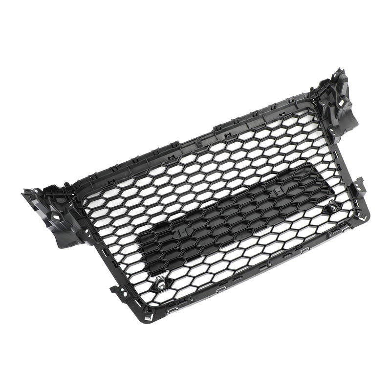 Parrilla delantera deportiva con patrón de panal estilo RS4, compatible con Audi A4 S4 B8 2009-2012