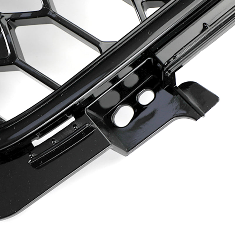 Parrilla delantera deportiva con patrón de panal estilo RS4, compatible con Audi A4 S4 B8 2009-2012