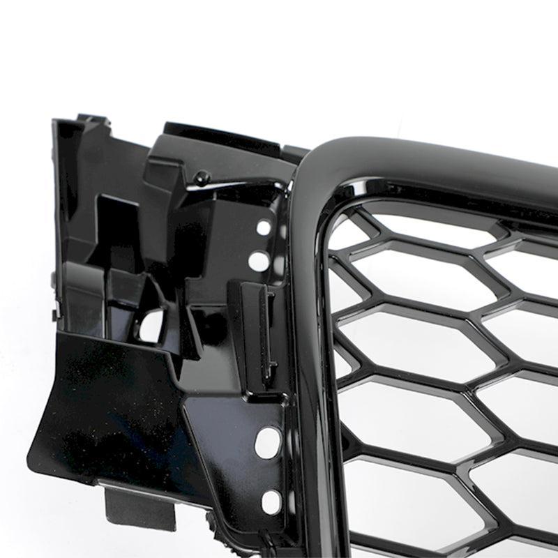 Parrilla delantera deportiva con patrón de panal estilo RS4, compatible con Audi A4 S4 B8 2009-2012