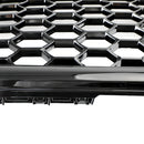 Parrilla delantera deportiva con patrón de panal estilo RS4, compatible con Audi A4 S4 B8 2009-2012