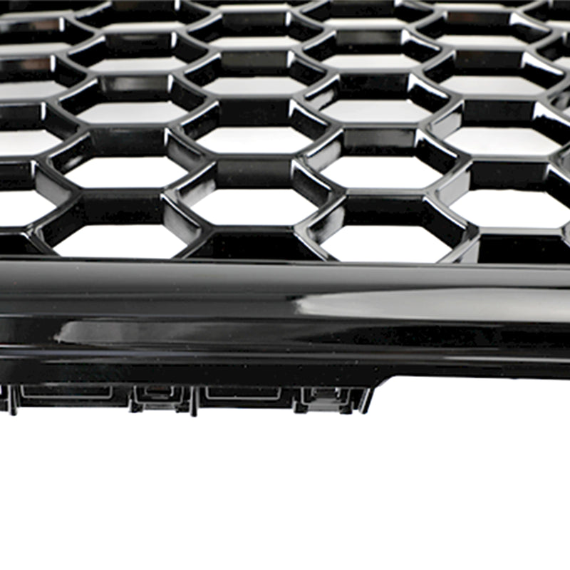 Parrilla delantera deportiva con patrón de panal estilo RS4, compatible con Audi A4 S4 B8 2009-2012