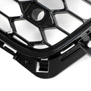 Parrilla delantera deportiva con patrón de panal estilo RS4, compatible con Audi A4 S4 B8 2009-2012