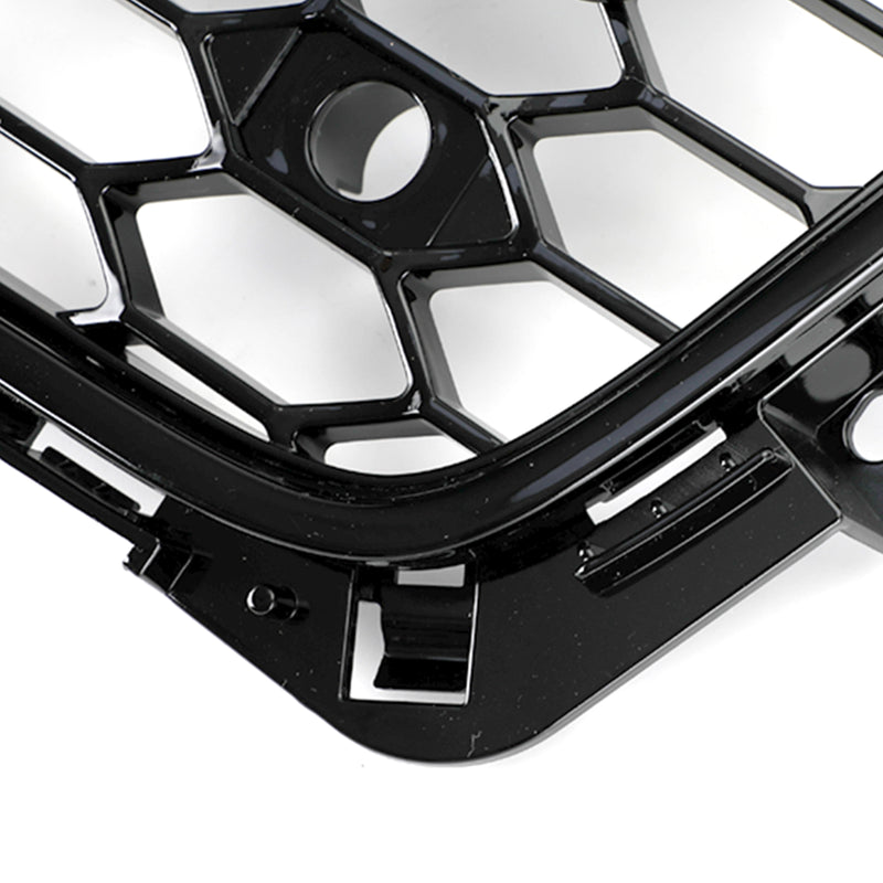 Parrilla delantera deportiva con patrón de panal estilo RS4, compatible con Audi A4 S4 B8 2009-2012