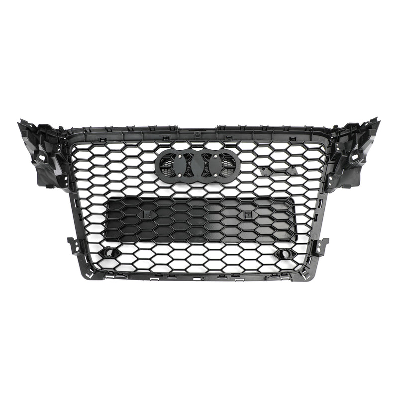 RS4 Style Bikakemönster Sportgrill Front Grill Passar Audi A4 S4 B8 2009-2012